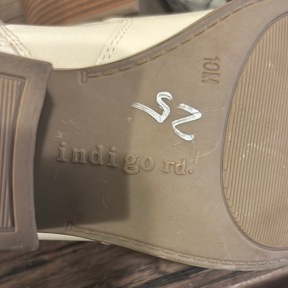 SOLD OUT ❌Indigo Cream Ankle Booties - Picture 8 of 8